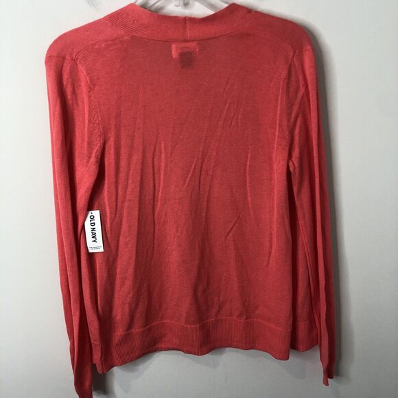 Old Navy NWT Women's Open Front Lightweight Cardigan Sweater Coral Size XS - Picture 5 of 7